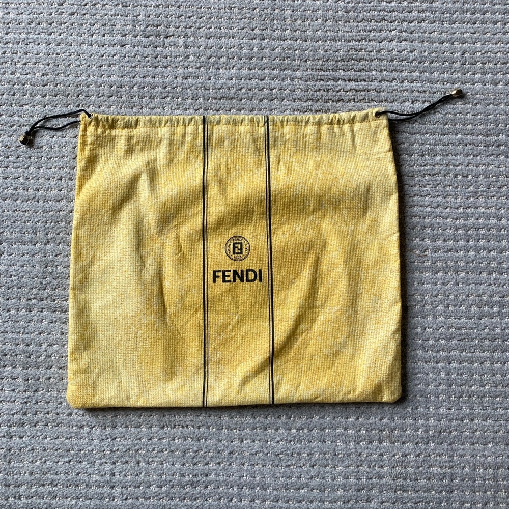 Vintage Fendi dust cover drawstring bag made in Italy